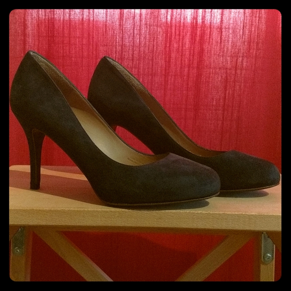 Navy high heels